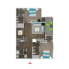 Floor plan: 2 Bedroom C