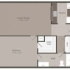 Floor plan: 1 Bedroom