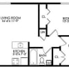Floor plan: 2 Bedroom 1 Bathroom