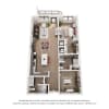 Floor plan: A5 1 Bed + Den Walkout