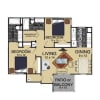 Floor plan: 2 Bedroom 1st Floor