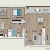 Floor plan: 2BR/2BA