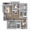 Floor plan: 3x2-1450