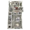 Floor plan: 2 Bedroom