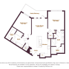 Floor plan: Two Bedroom Two Bath (B1.1)