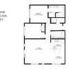 Floor plan: C4r Two Bedroom Renovated
