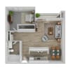 Floor plan: 1x1