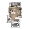 Floor plan: Studio Loft: Saguaro with Attached Garage