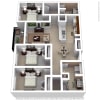 Floor plan: 3x2