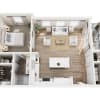 Floor plan: León-San Carlo II Townhomes