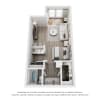 Floor plan: Studio- 424sf
