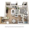 Floor plan: 1x1