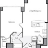 Floor plan: 1 Bedroom C