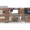 Floor plan: Renovated Two Bedroom