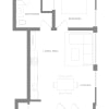 Floor plan: One Bedroom M