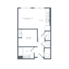 Floor plan: S02R | Studio | 1 Bath