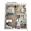 Floor plan: 1B