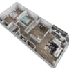 Floor plan: 2 Bedrooms
