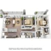 Floor plan: 2 Bed/2 Bath-C10