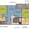 Floor plan: Two Bedroom, Two Bathroom Simply Modern