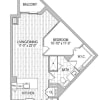 Floor plan: Junior 1x1 Modernized