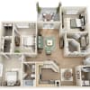 Floor plan: The Ballantyne W/Patio