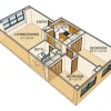 Floor plan: Sundridge - 2 Bed, 1 Bath