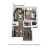 Floor plan: One Bedroom C