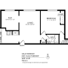 Floor plan: 1x1