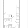 Floor plan: Studio 1 Bath  S5 SH