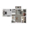 Floor plan: 1 BEDROOM WITH DEN