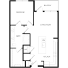 Floor plan: 1x1 A1
