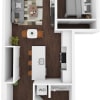 Floor plan: 1 Bed/1 Bath-C9
