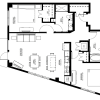Floor plan: Two Bedroom - W (60%)