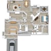 Floor plan: C1 Upper w Garage