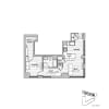 Floor plan: North 1x1 Den