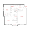 Floor plan: 2BR- Balcony - Palm