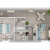Floor plan: 2X1-B