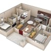 Floor plan: 2 BR Haven Overlook