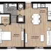 Floor plan: 1 Bed 1 Bath