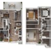 Floor plan: 4 bed/2.5 bath   Palacio (townhome)