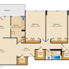 Floor plan: 3 Bedroom - 2 Bath | C01