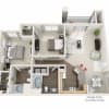 Floor plan: 2x2Ar T1
