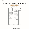 Floor plan: 2 Bed 2 Bath B Flats