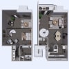 Floor plan: A4 - 754 sq ft.