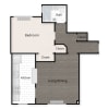 Floor plan: Large One Bedroom