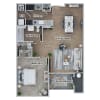 Floor plan: 1 Bed 1 Bath