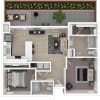 Floor plan: 58-B1