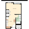 Floor plan: STUDIO Sunset