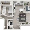 Floor plan: A3 - 1 Bed + Den, 1 Bath